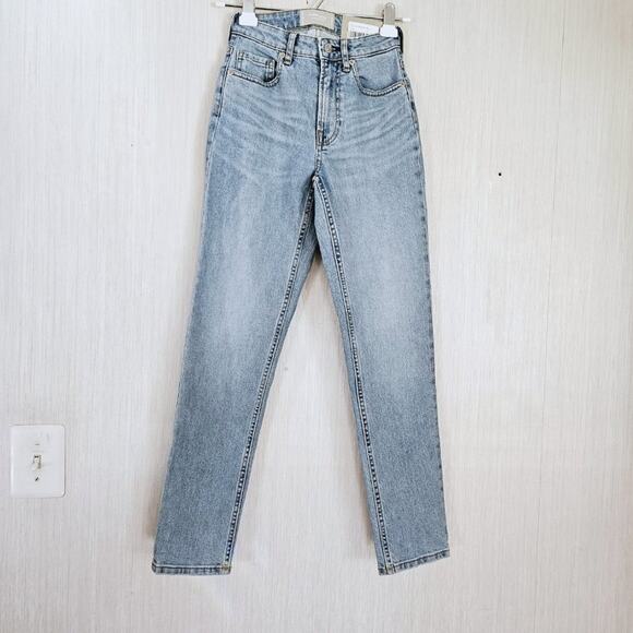 Everlane The Curvy Cheeky Straight Jean Reg length Sky Blue -size 23- NWT - Picture 2 of 8